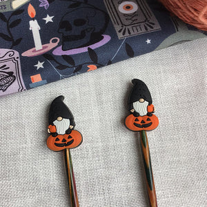 Halloween Gnome Gonk Knitting Needle Stoppers