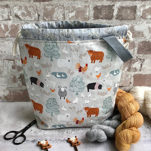 Highland Cow Farm Project Bag